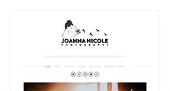 Desktop Screenshot of joannanicolephotography.com